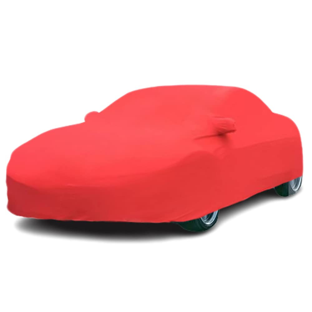 LTDNB Custom Fit Indoor Full Car Cover Dust-Proof Protection Compatible with 2009-2022 Mercedes-Benz SL400 SL450 SL550 SL63 SL65 (Red)