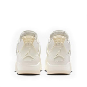 NIKE Air Jordan 4 Retro Womens-Size 8, Sail/Metallic Gold-black