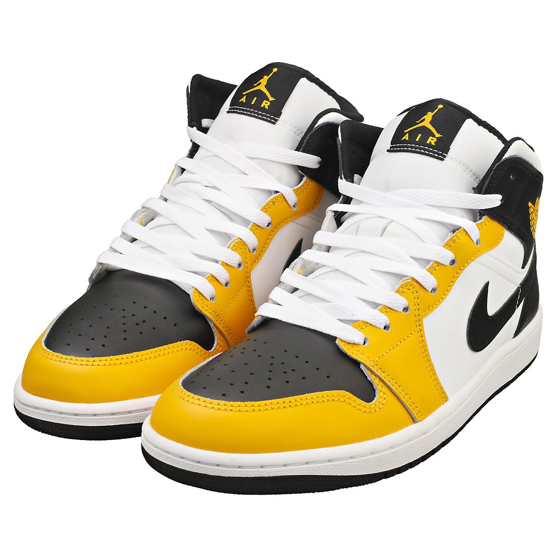 Air Jordan 1 Mid (DQ8426-701, Yellow Ochre/White/Yellow Ochre/Black) Size 11