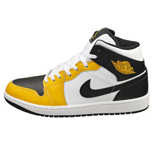 Air Jordan 1 Mid (DQ8426-701, Yellow Ochre/White/Yellow Ochre/Black) Size 11