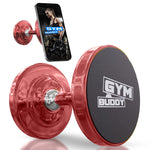 Gym Buddy Magnetic Phone Mount - Easy to Use Magnetic Phone Holder - Magnetic Mount with Magnetic Phone Grip - Gym Magnetic Phone Holder with Double Sided Magnet for All Types of Phone - Pink