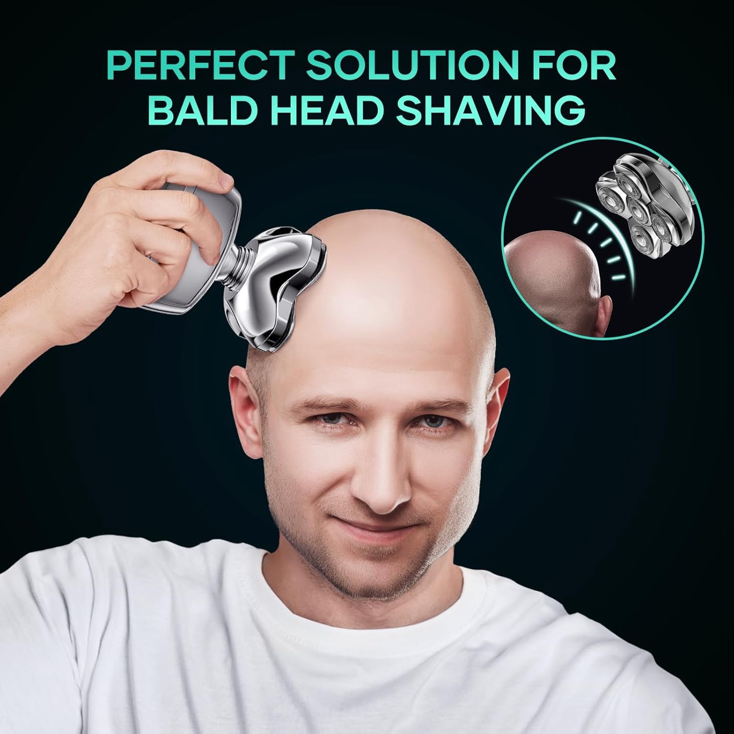 5D Head Shavers for Bald Men, kensen Magnetic Head Shaver LED Display Wet & Dry Bald Head Shavers for Men, IPX6 Waterproof Head Shavers for Men with USB-C Charge