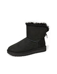 UGG Women's Mini Bailey Bow Ii Boot, Black, 8