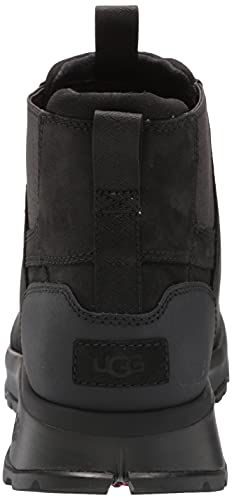 UGG Men's Emmett Chelsea Boot, Black Leather, Size 11