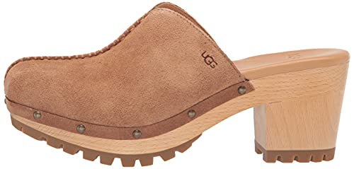 UGG Women's Judi Clog, Chestnut Suede, 12