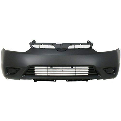 Front Plastic Bumper Cover Fascia for 2006-2008 Honda Civic Coupe DX-G EX LX Si Coupe 06-08. New, Primed and Ready for Paint. with Fog Light Holes. HO1000237 04711SVAA90ZZ 2007