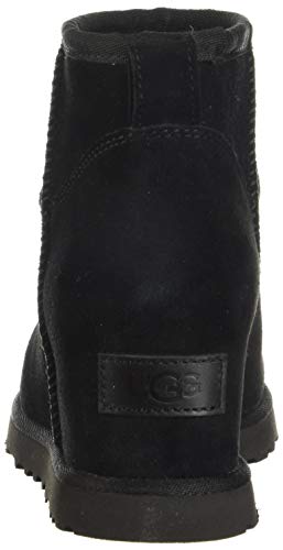 UGG Women's Classic Femme Mini Boot, Black, 8