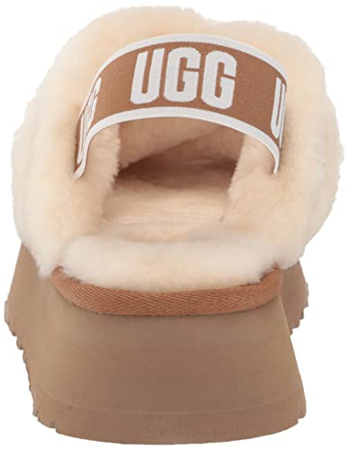 UGG Women's Disco Cross Slide Slipper, Chestnut, 8