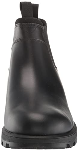 UGG Men's Hillmont Chelsea Boot, Black Leather, Size 11