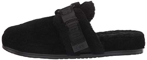 UGG Men's Slipper, Black TNL Fluff, 10