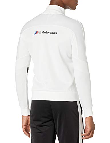 PUMA mens BMW MMS T7 Track Jacket, Puma White , X-Large