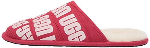 UGG Men's Scuff Graphic Band Slipper, Samba RED, 11