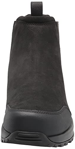 UGG Men's Emmett Chelsea Boot, Black Leather, Size 11