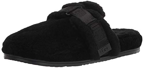 UGG Men's Slipper, Black TNL Fluff, 10