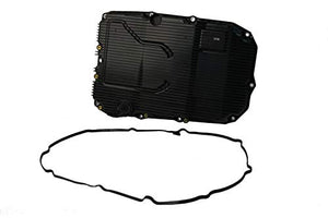 URO Parts 7252703707 Transmission Oil Pan/Filter Kit, Includes transmission oil pan, filter, pan gasket, and drain plug