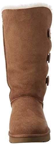 UGG Women's Bailey Button Triplet II Winter Boot, Chestnut, 7 B US