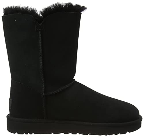 UGG Women's Bailey Zip Short Fashion Boot, Black, 8