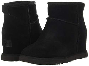 UGG Women's Classic Femme Mini Boot, Black, 8