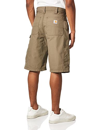 Carhartt Men's Canvas Work Short B147,Light Brown,36