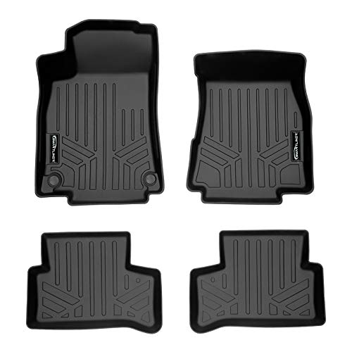 SMARTLINER SA0533/B0533 All Weather Custom Fit 2 Row Black Floor Mat Liner Set for 2021 Mercedes-Benz GLA-Class