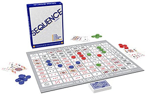 SEQUENCE- Original SEQUENCE Game with Folding Board, Cards and Chips by Jax ( Packaging may Vary ) White, 10.3" x 8.1" x 2.31"