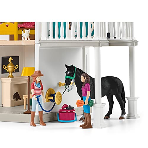 Schleich Horse Toys and Playsets, Award Winning 108 Piece Set Lakeside Country House, Horse Stable, Pony Figurines, Rider Action Figures, and Barn Accessories, for Girls and Boys Ages 5 and Above