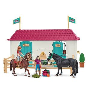 Schleich Horse Toys and Playsets, Award Winning 108 Piece Set Lakeside Country House, Horse Stable, Pony Figurines, Rider Action Figures, and Barn Accessories, for Girls and Boys Ages 5 and Above