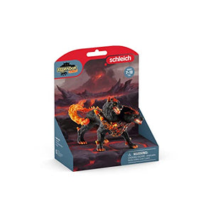 Schleich Eldrador Creatures, Lava Monster Mythical Creatures Toys for Kids, Hellhound Action Figure, Ages 7+