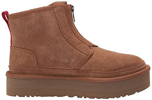 UGG Women's Neumel Platform Zip Fashion Boot, Chestnut, 8