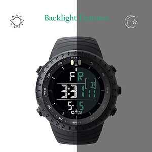 PALADA Men's Digital Sports Watch Waterproof Tactical Watch with LED Backlight Watch for Men