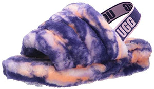 UGG Women's Fluff Yeah Marble Slipper, Violet Night, 8