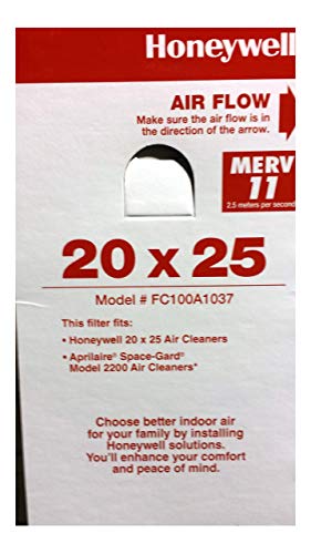 Honeywell FC100A1037 20"x25"x4" Merv 11 Filter Media,(Packaging may vary) Pack of 5