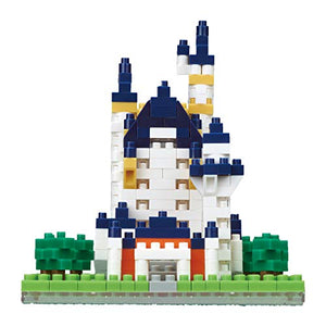 nanoblock - Neuschwanstein Castle [World Famous Buildings], Nanoblock Sight to See Series Building Kit, 500, (NBH_198)