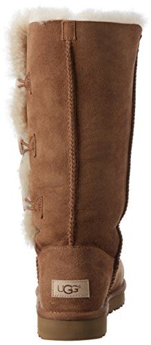 UGG Women's Bailey Button Triplet II Winter Boot, Chestnut, 7 B US