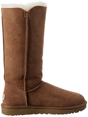 UGG Women's Bailey Button Triplet II Winter Boot, Chestnut, 7 B US