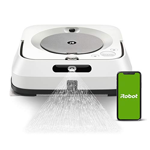 iRobot Braava Jet M6 (6110) Ultimate Robot Mop- Wi-Fi Connected, Precision Jet Spray, Smart Mapping, Works with Alexa, Ideal for Multiple Rooms, Recharges and Resumes