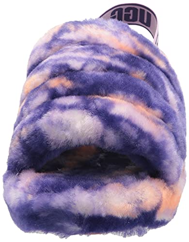 UGG Women's Fluff Yeah Marble Slipper, Violet Night, 8