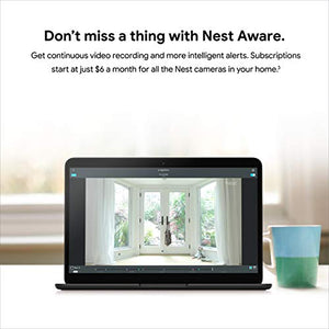 Google Nest Cam Indoor - 1st Generation - Wired Indoor Camera - Control with Your Phone and Get Mobile Alerts - Surveillance Camera with 24/7 Live Video and Night Vision