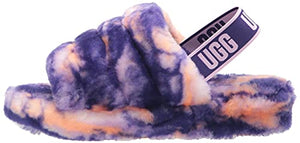 UGG Women's Fluff Yeah Marble Slipper, Violet Night, 8