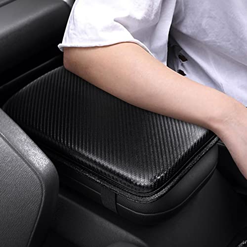 SUHU Auto Center Console Cover Pad Universal Fit for Most Vehicle/SUV/Truck/Car, Waterproof Car Armrest Cover Protector, Car Armrest Seat Box Cover(Black)