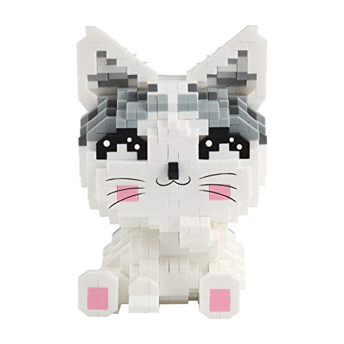 Larcele Cat Micro Building Blocks Pet Mini Building Toy Bricks,1033 Pieces KLJM-02 (Model 2285)