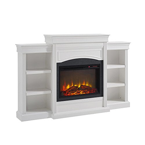 Ameriwood Home Lamont Mantel Fireplace, White,1815096COM