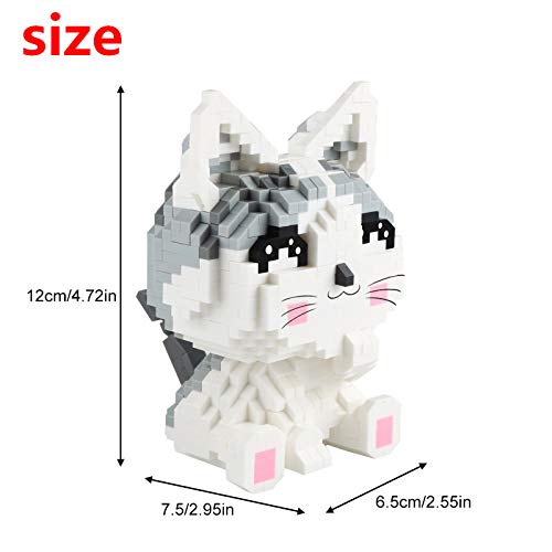 Larcele Cat Micro Building Blocks Pet Mini Building Toy Bricks,1033 Pieces KLJM-02 (Model 2285)