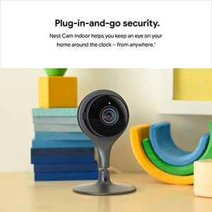 Google Nest Cam Indoor - 1st Generation - Wired Indoor Camera - Control with Your Phone and Get Mobile Alerts - Surveillance Camera with 24/7 Live Video and Night Vision