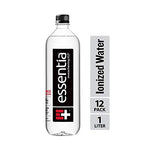 Essentia Water, Ionized Alkaline Bottled Water; Electrolytes for Taste, Better Rehydration, pH 9.5 or Higher, 33.8 Fl Oz, Pack of 12