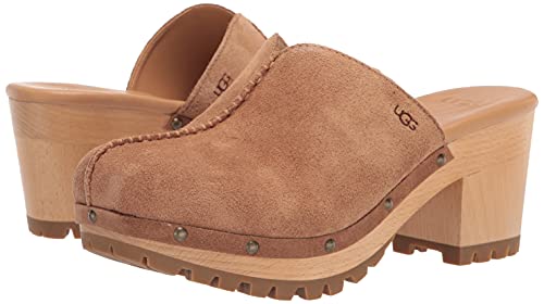 UGG Women's Judi Clog, Chestnut Suede, 12