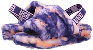 UGG Women's Fluff Yeah Marble Slipper, Violet Night, 8