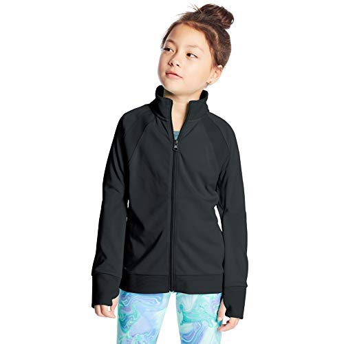 C9 Champion Girls' Cardio Jacket, Ebony, Large