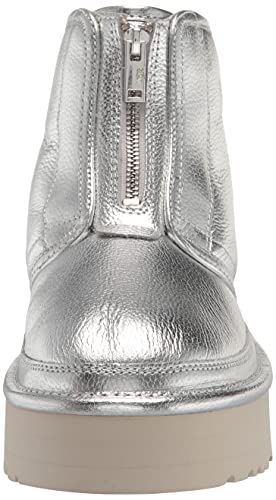 UGG Women's Neumel Platform Zip Shine Fashion Boot, Silver Metallic, 8