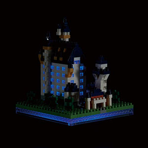 nanoblock - Neuschwanstein Castle [World Famous Buildings], Nanoblock Sight to See Series Building Kit, 500, (NBH_198)